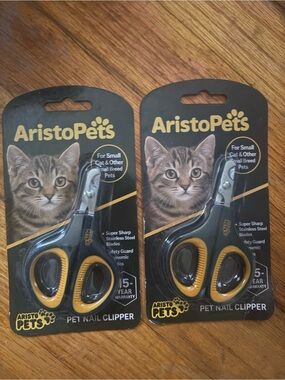 Black & Yellow Pet Nail Clipper for Cats set of 2